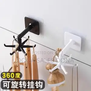 Photo - 360 Wall Mounted Rotatable Hook for Kitchen