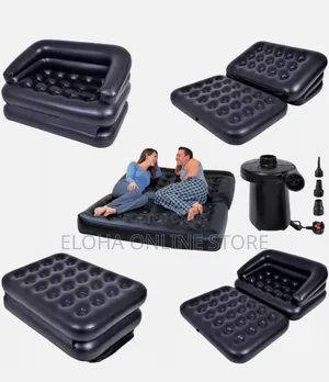 5 in 1 Inflatable Double Sofa Airbed Mattress Electric Pump