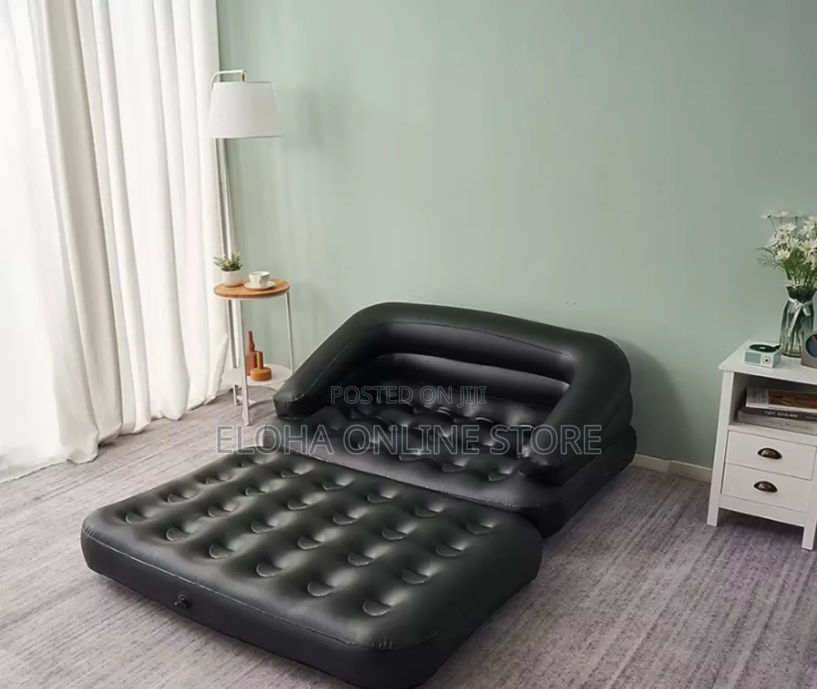 5 in 1 Inflatable Double Sofa Airbed Mattress Electric Pump