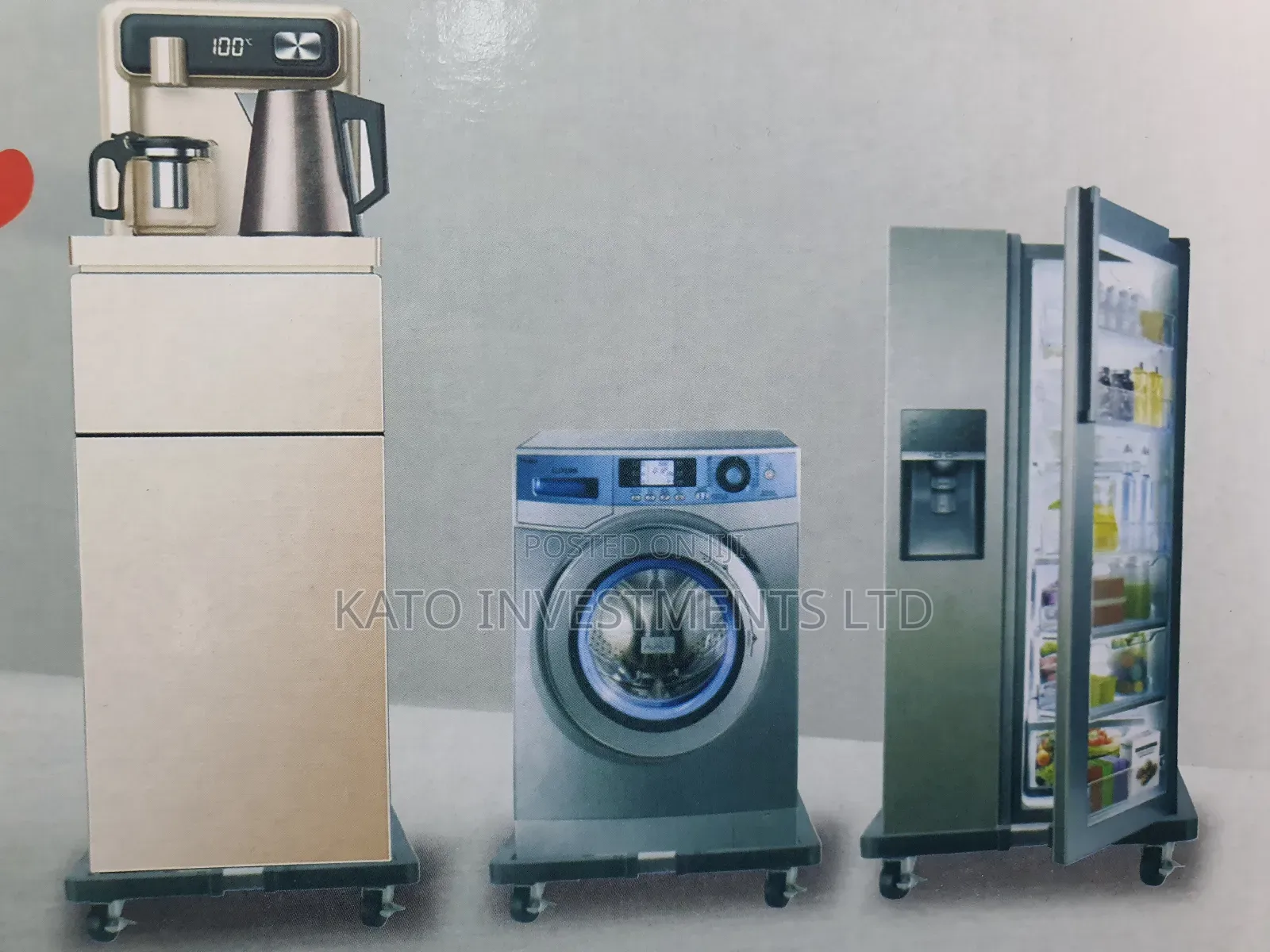 Size Adjustable Fridge And Washing Machine Stand