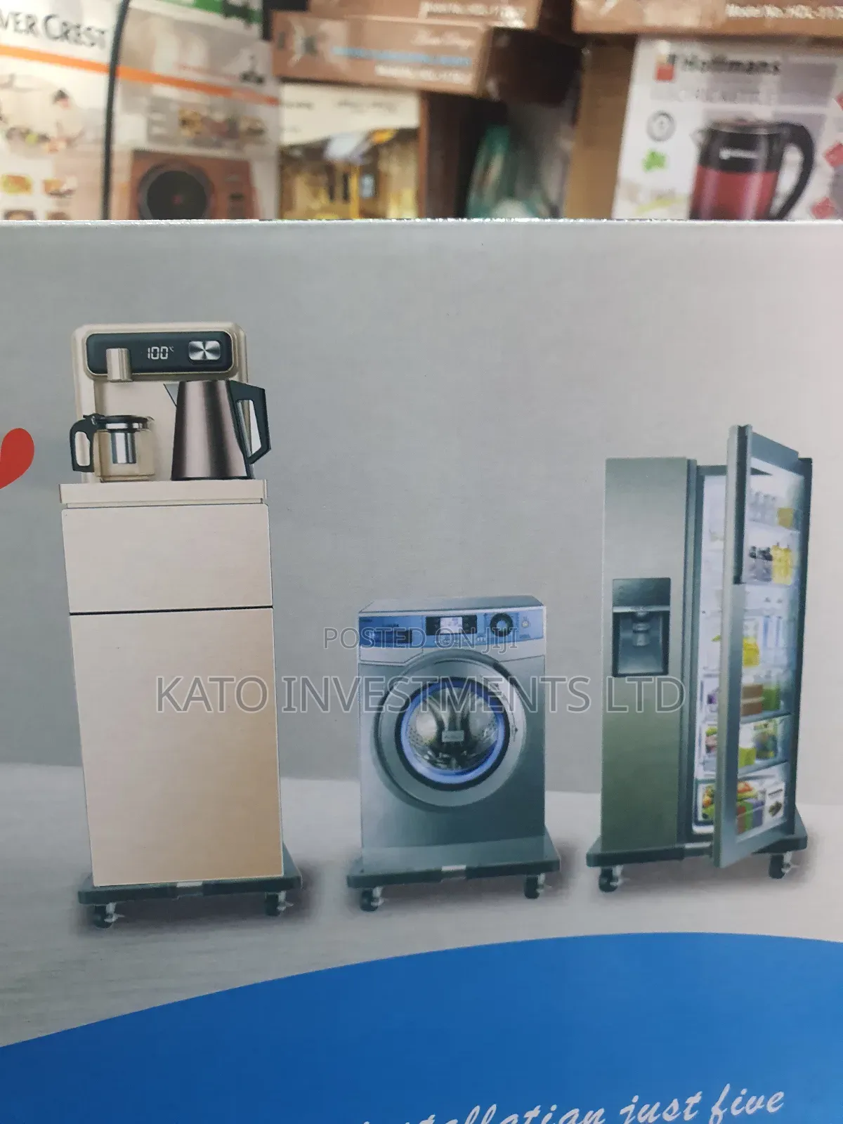 Size Adjustable Fridge And Washing Machine Stand