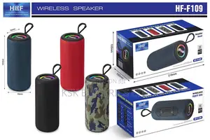 Hf-f109 Portable Wireless Blue-tooth Fabric Woofer Speaker