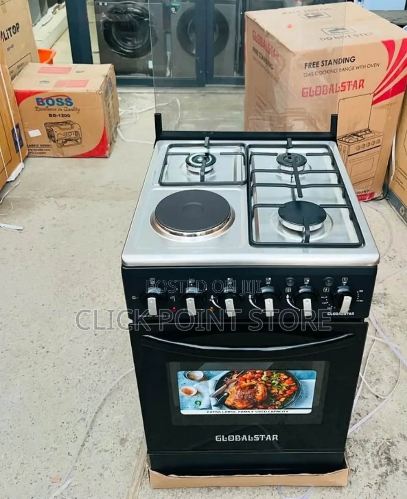 Globalstar 3 + 1cooker/Electric/Gas Cooker and Oven 3 Plus 1