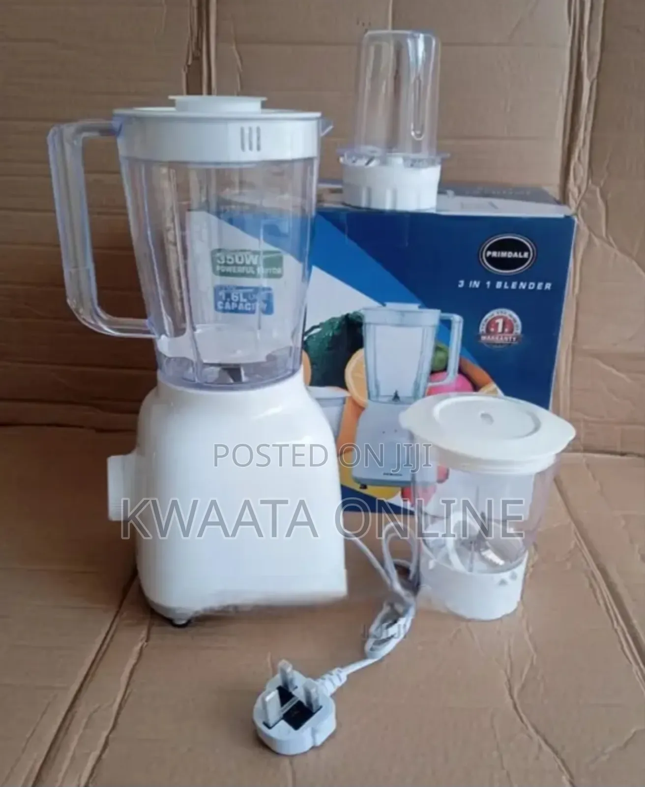 Primdale 3 in 1 Blender With 350w Motor 1.6 L
