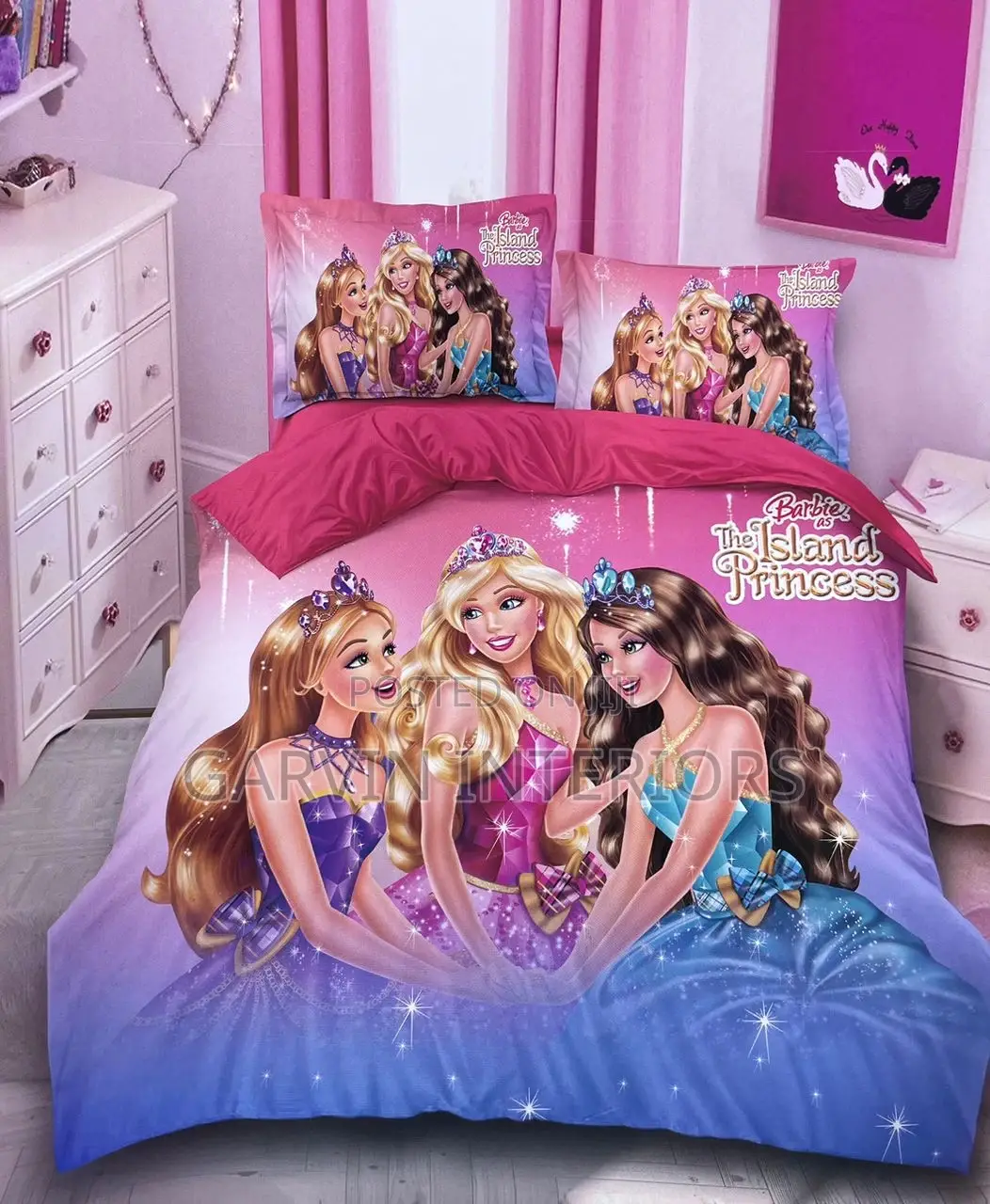 Princess,Spider,Motorcycle Duvets for Babies