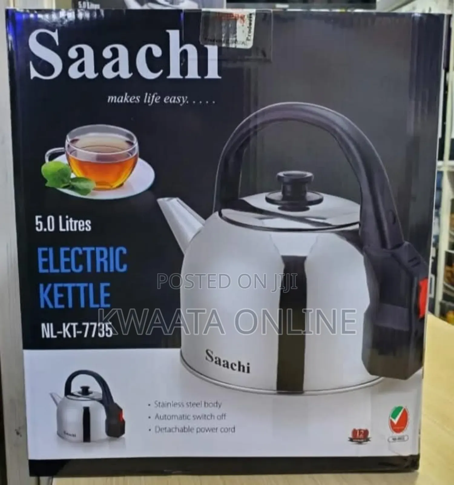 5l Saachi Stainless Steel Electric Kettle,Nl-Kt-7735