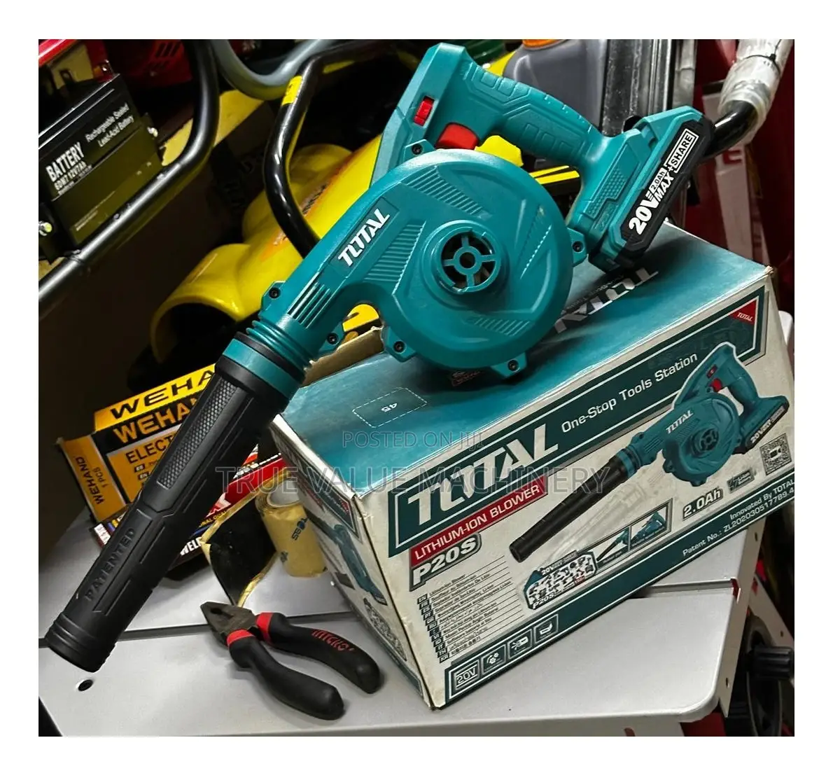 Cordless Air Blower 20 Volts Battery
