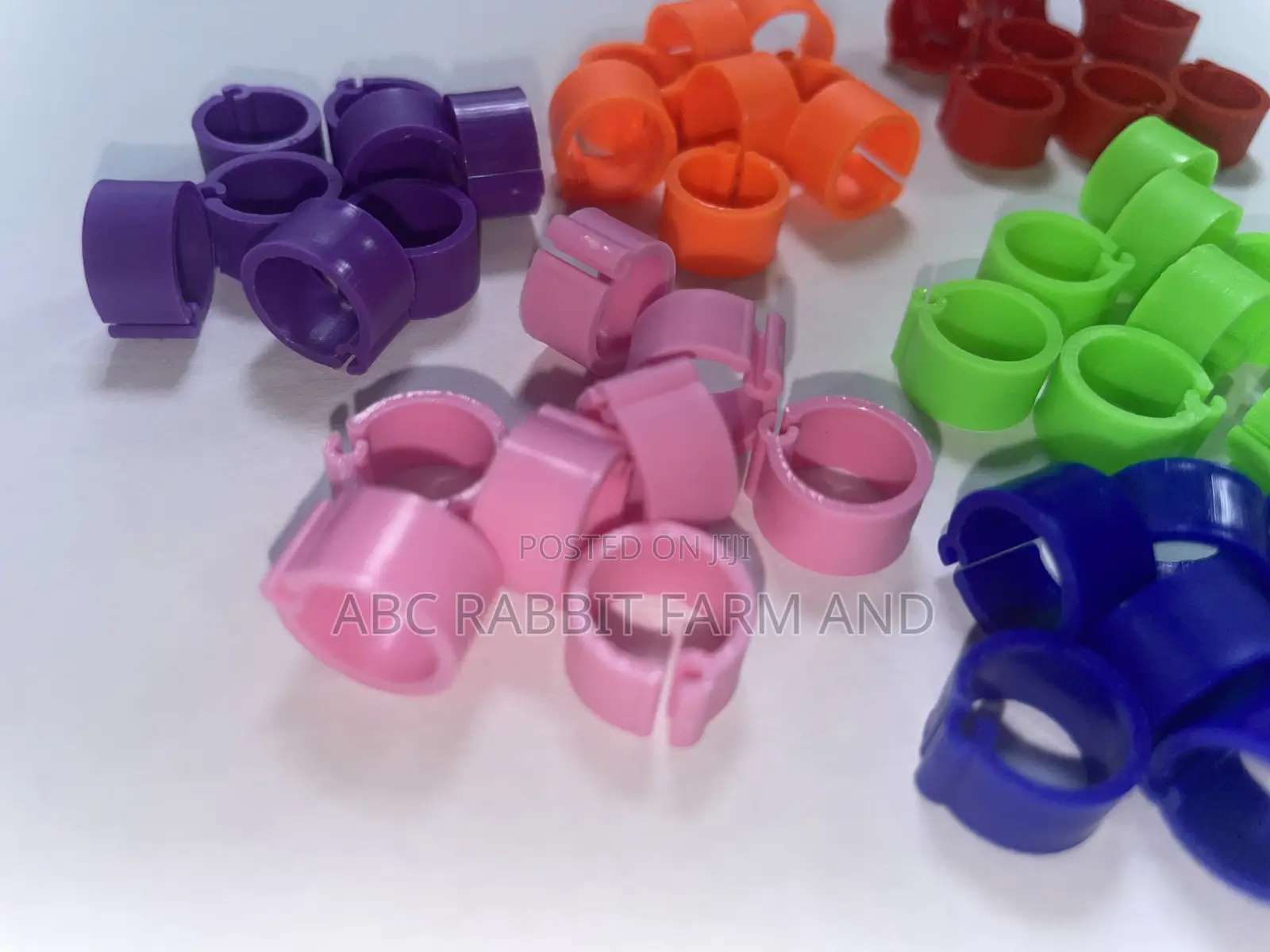 56pcs 8mm Pigeons Ring for Leg Band Multicolor