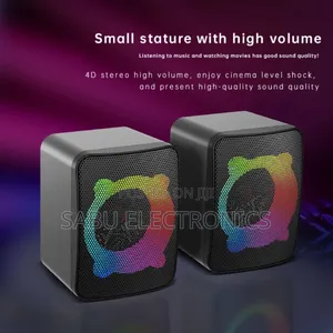 Rgb Multimedia Usb Speakers –2.0 Ch Desktop Subwoofer