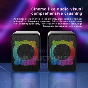 Rgb Multimedia Usb Speakers –2.0 Ch Desktop Subwoofer