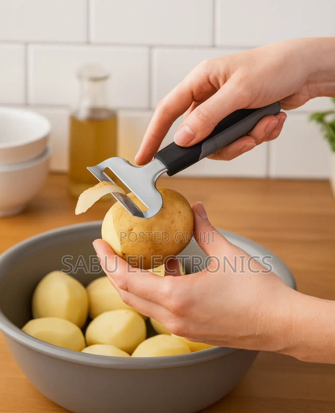 Stainless Steel Potato Peeler Easy Grip, Sharp Durable