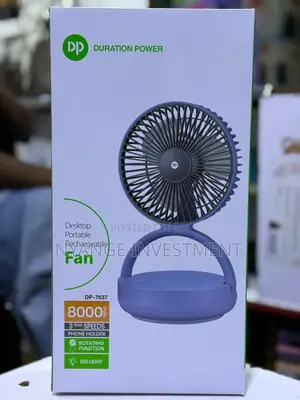 Tabletop Fan With Led Light and Rotating Function