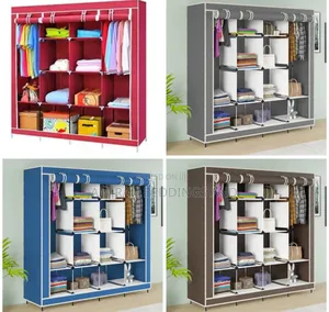 4 Column Metallic Wardrobe