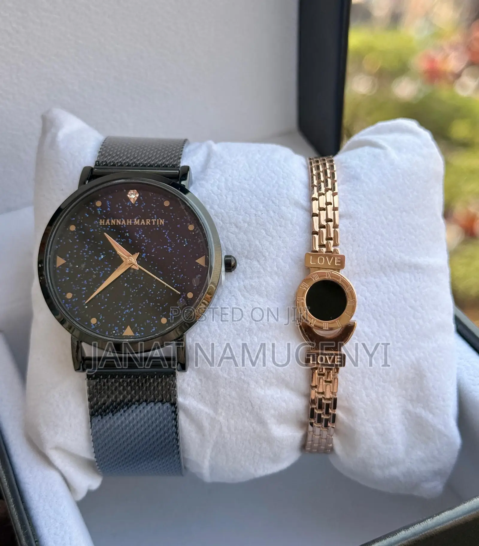 Hannah Martin Black Casual Watch With Black Display