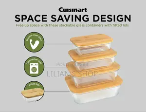 Cuisinart Glass Containers With Bamboo Lids