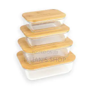 Cuisinart Glass Containers With Bamboo Lids