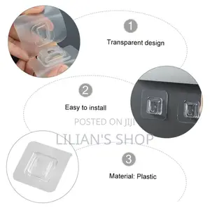 2pcs Double-Sided Adhesive Wall Hooks