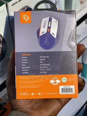 Porodo Gaming Wireless Mouse Gaming Design Dpi 1600