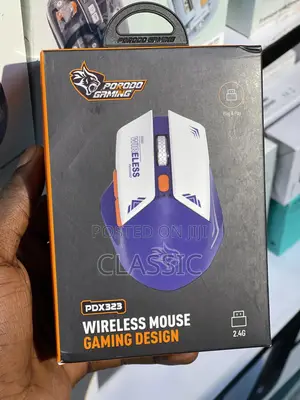 Porodo Gaming Wireless Mouse Gaming Design Dpi 1600
