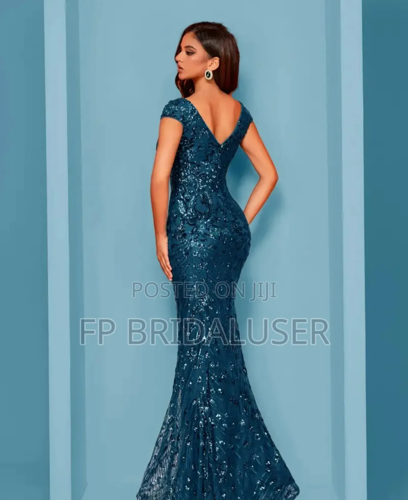 Bridesmaids Dresses for Hire Peacock Blue 4pcs