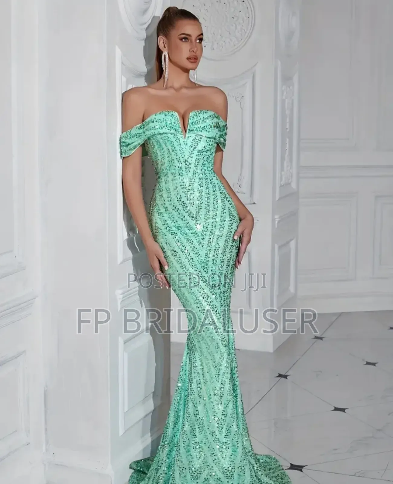Bridesmaids Dresses for Hire Green X 4pcs