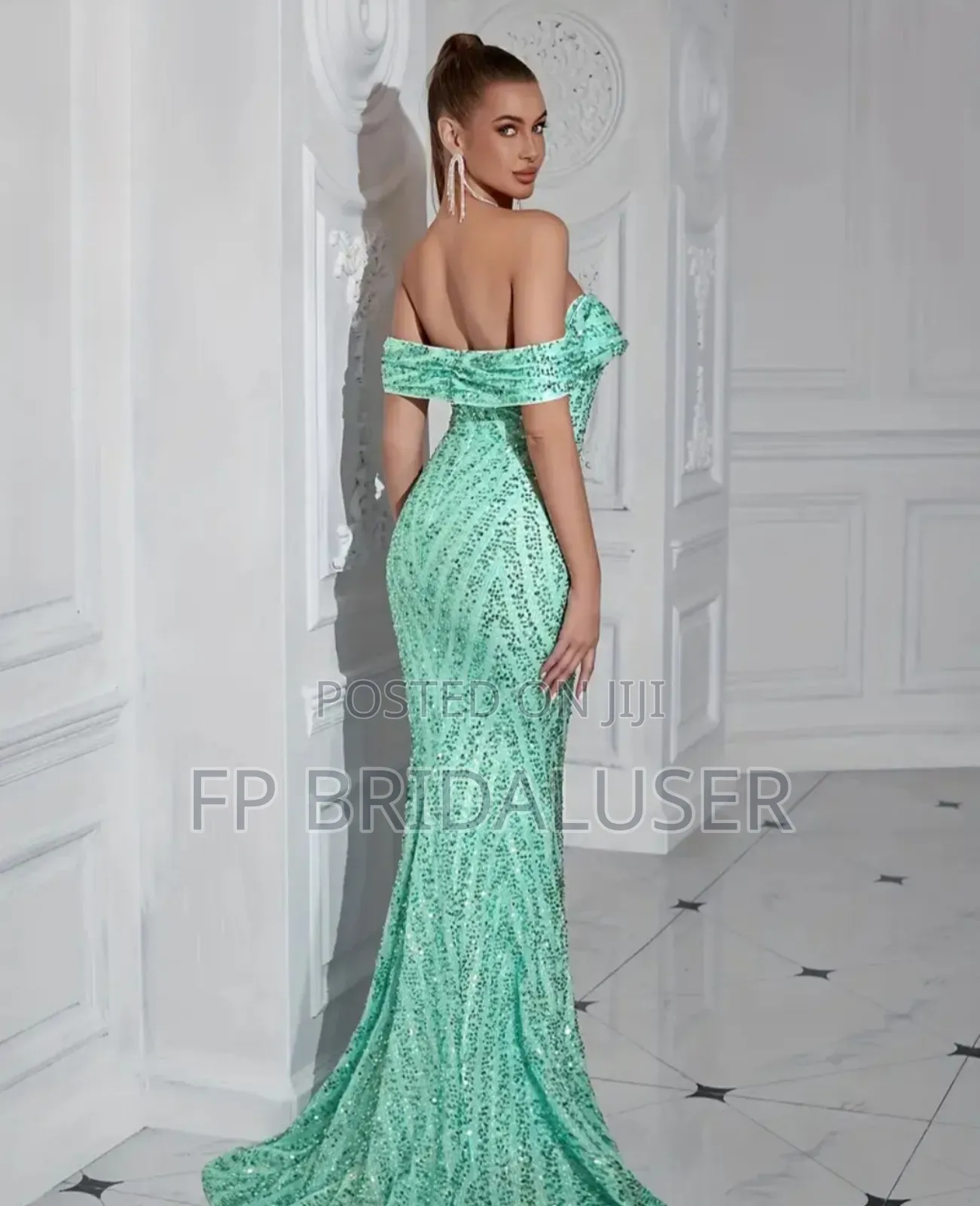 Bridesmaids Dresses for Hire Green X 4pcs
