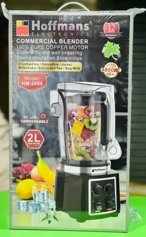 Hoffmans 2litres Silent Commercial Heavy-Duty Blender
