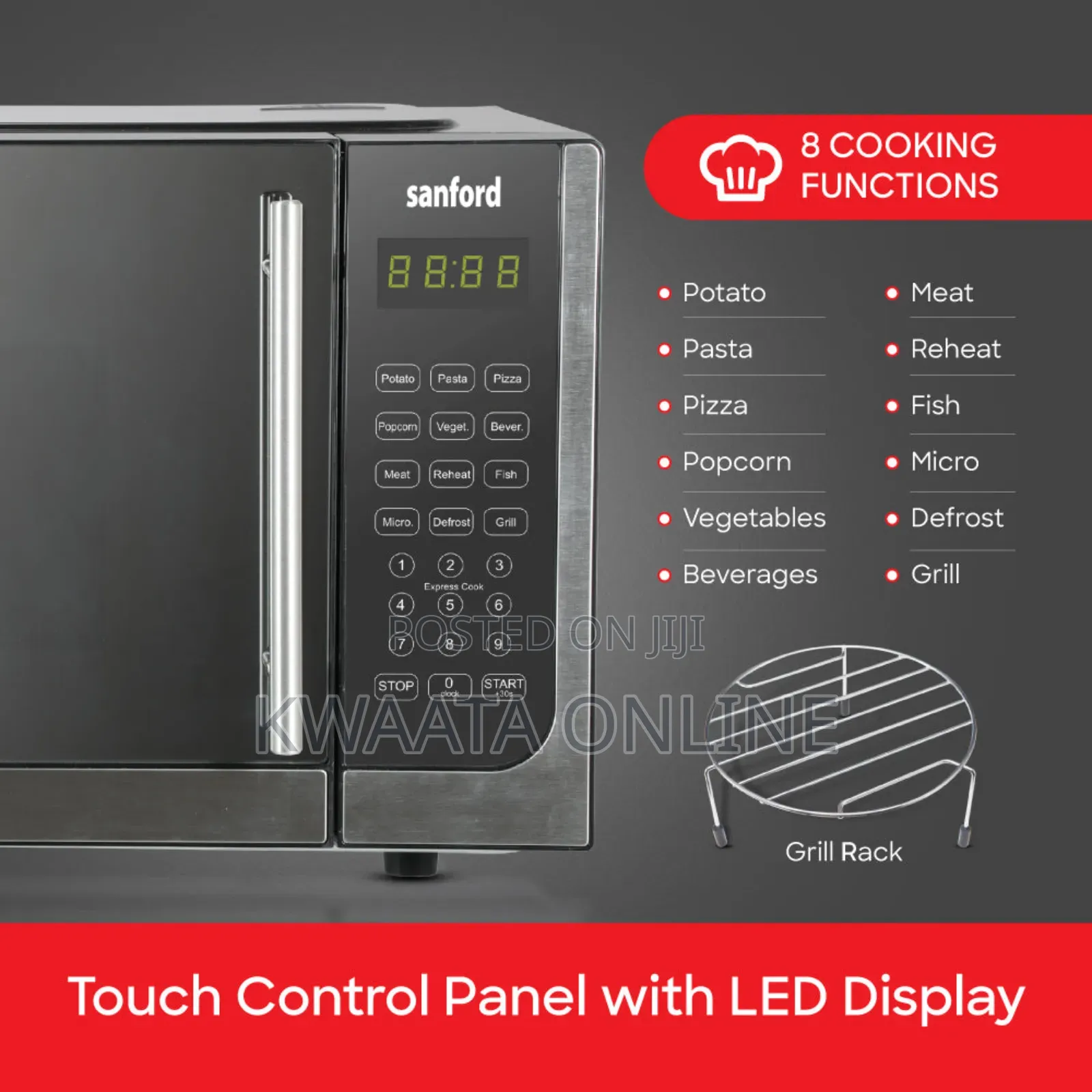 25l Sanford Sf5632mo 2-in-1 Microwave And Grill Oven