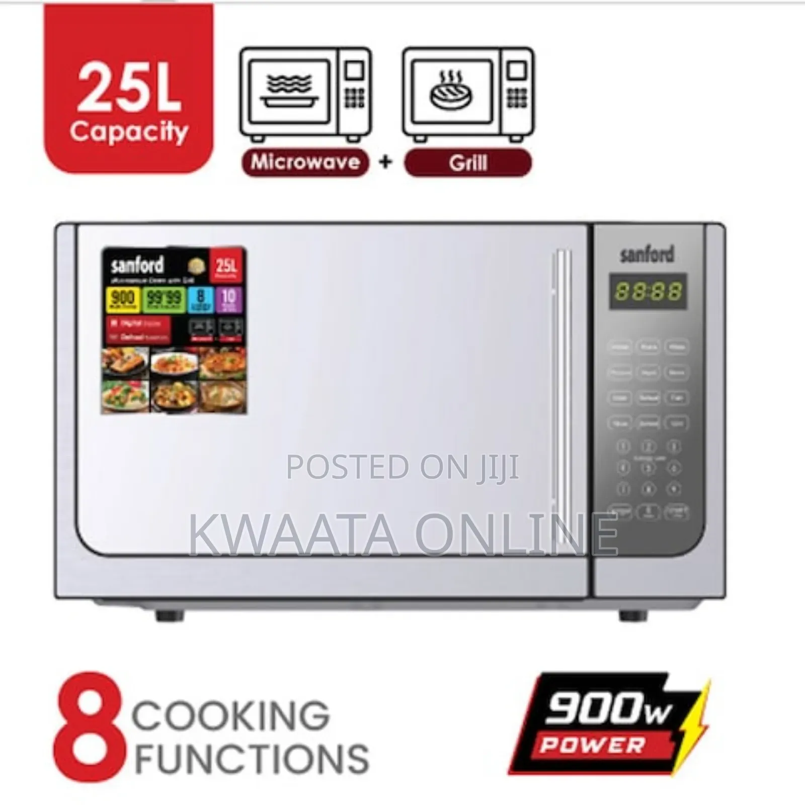 25l Sanford Sf5632mo 2-in-1 Microwave And Grill Oven