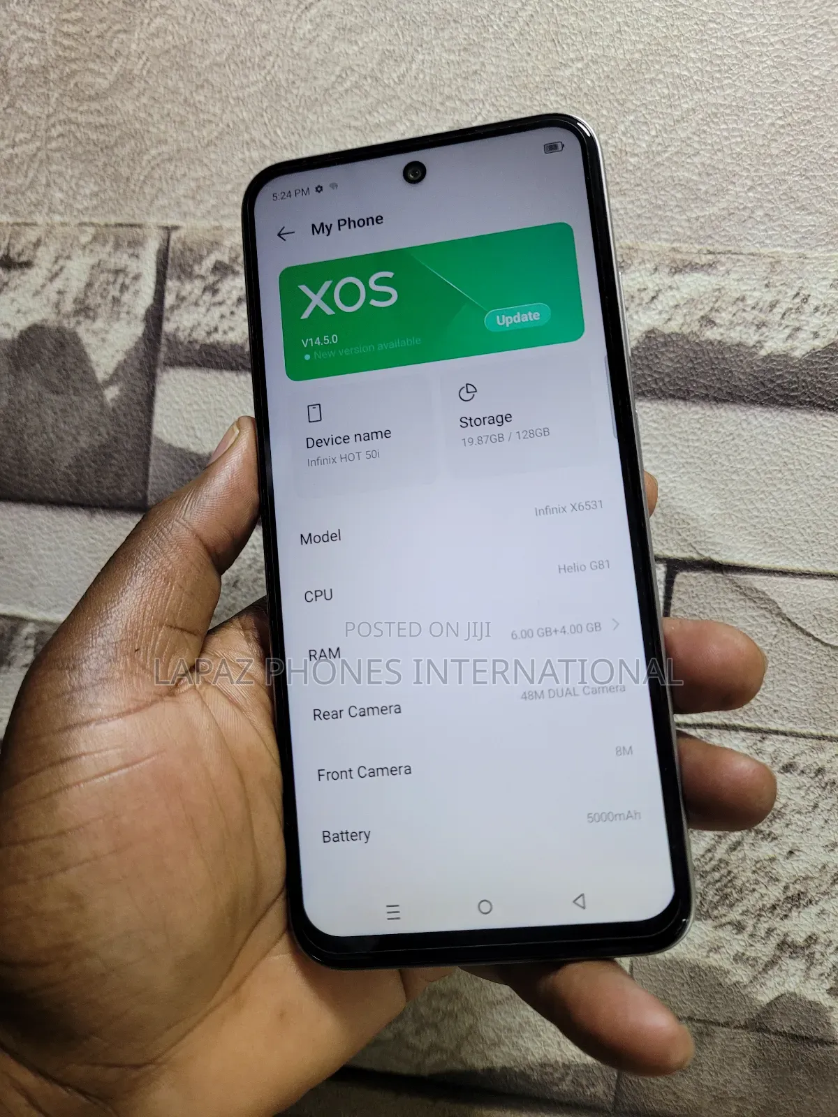 Infinix Hot 50i 128 GB Gold