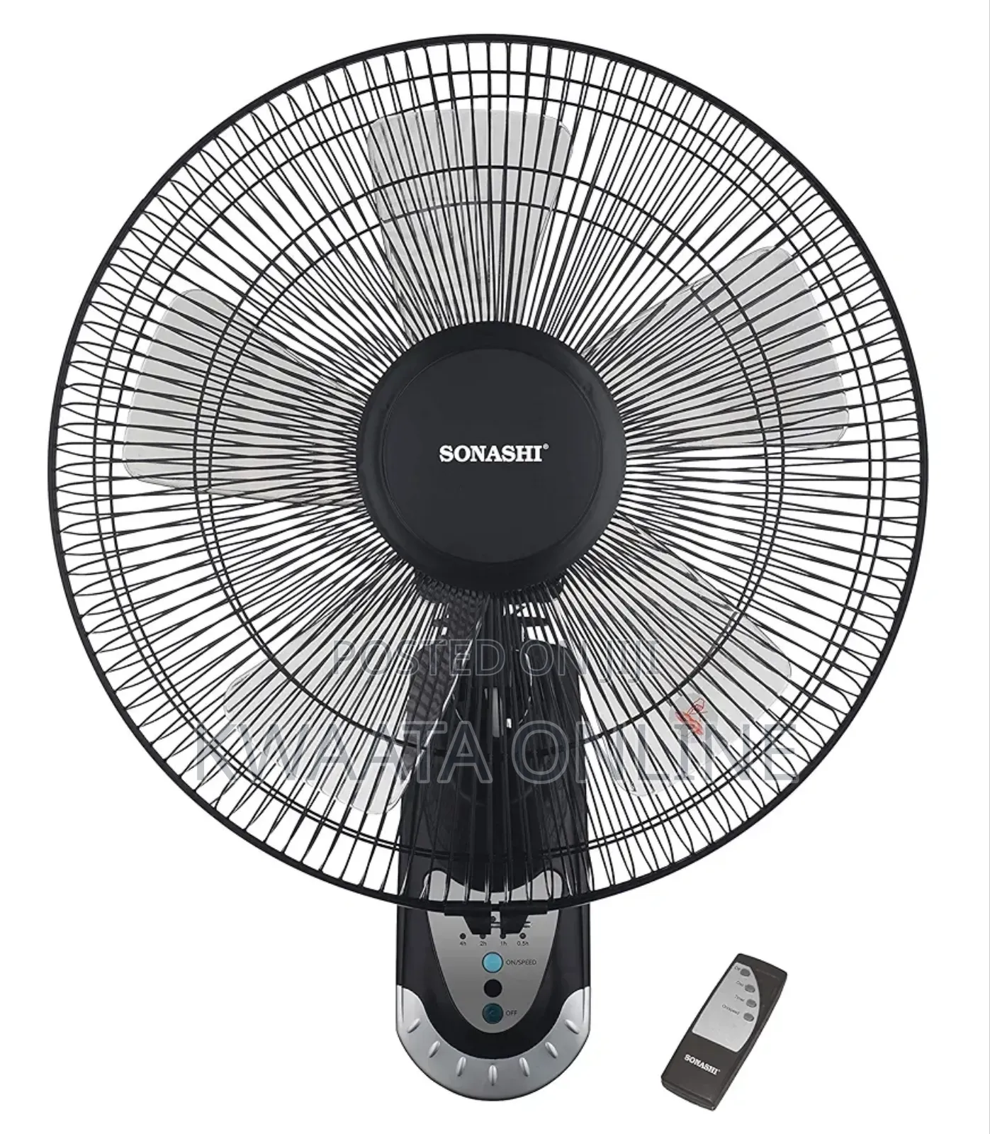 Sonashi 16 Inch Wall Fan With Remote Control, Sf-8007wr