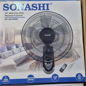 Sonashi 16 Inch Wall Fan With Remote Control, Sf-8007wr