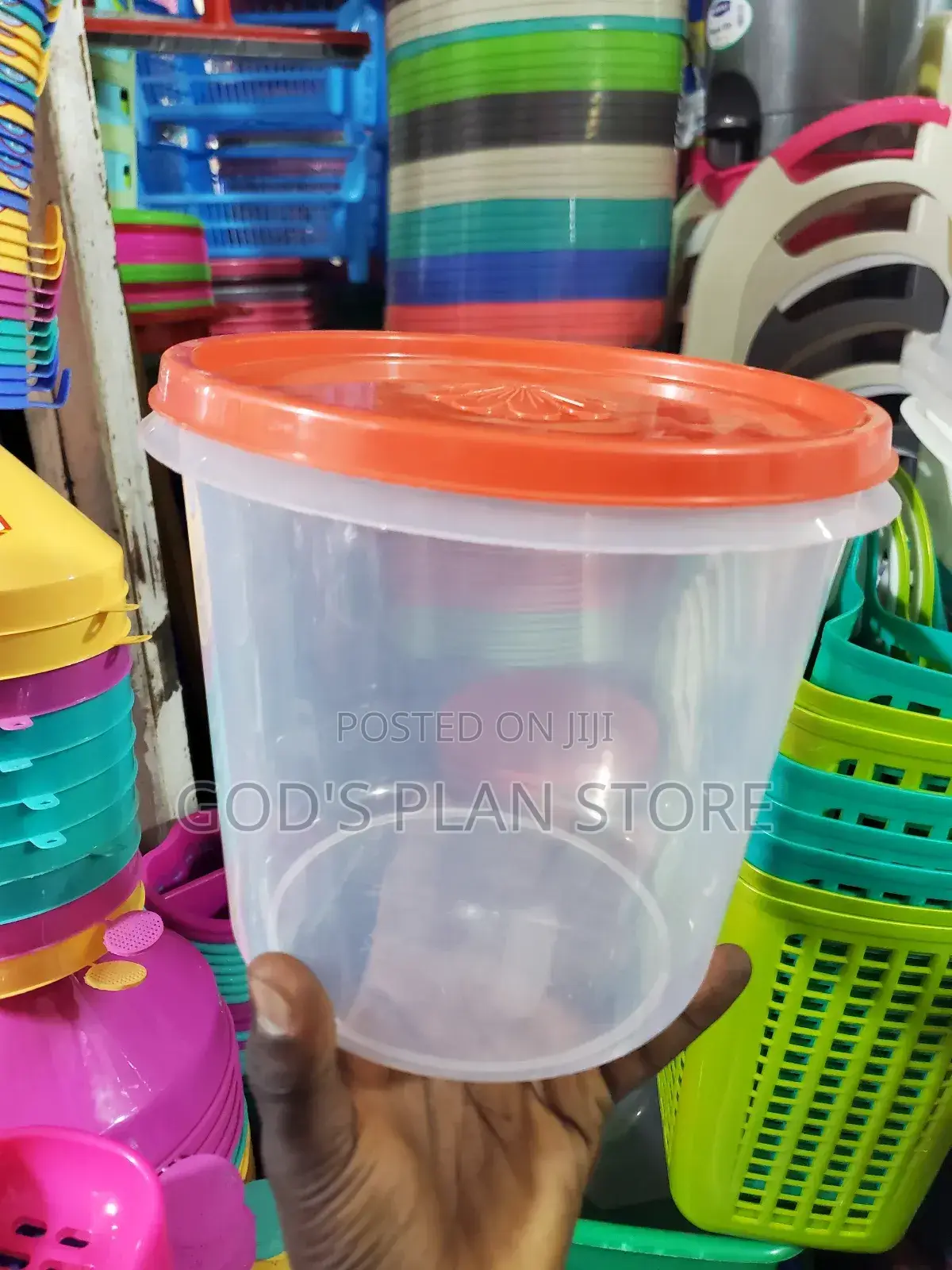 Plastic Storage Container Round
