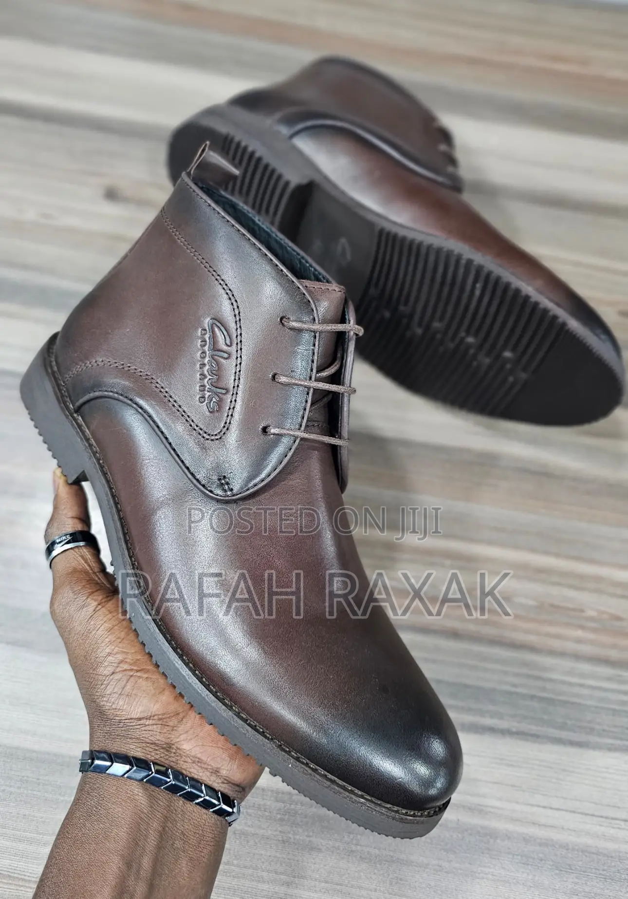 Original Dark Tan Clarks Formal/Gentle Leather Boots