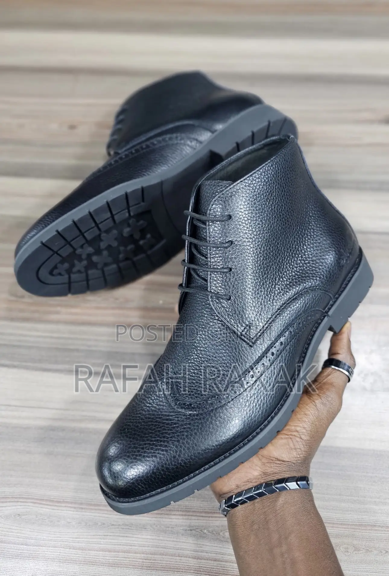 Men’S Black Clarks Oxford Formal/Gentle Leather Boots