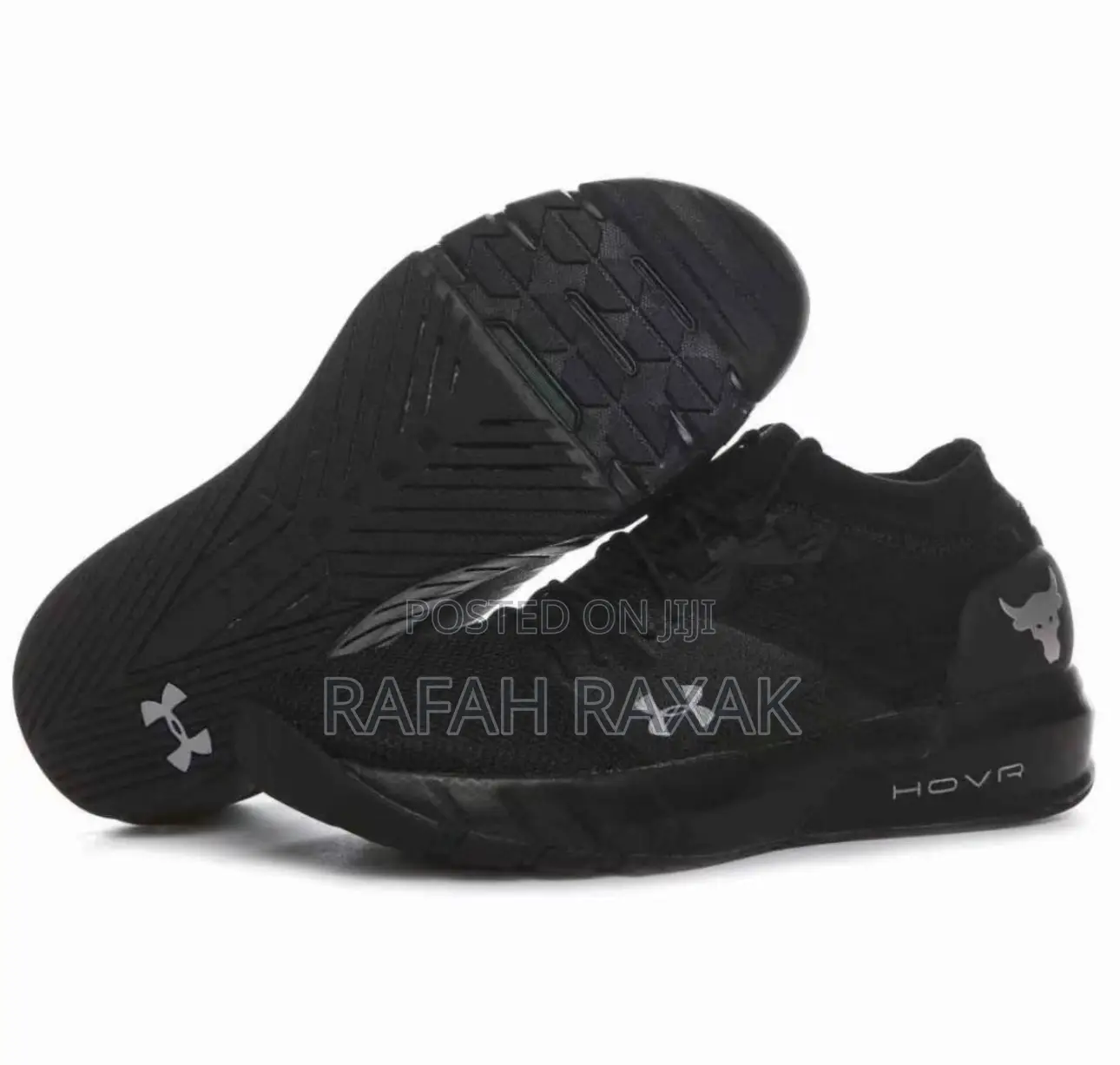 Men’S Black Under Armour Hovr Project Rock 2 Running Sneaker