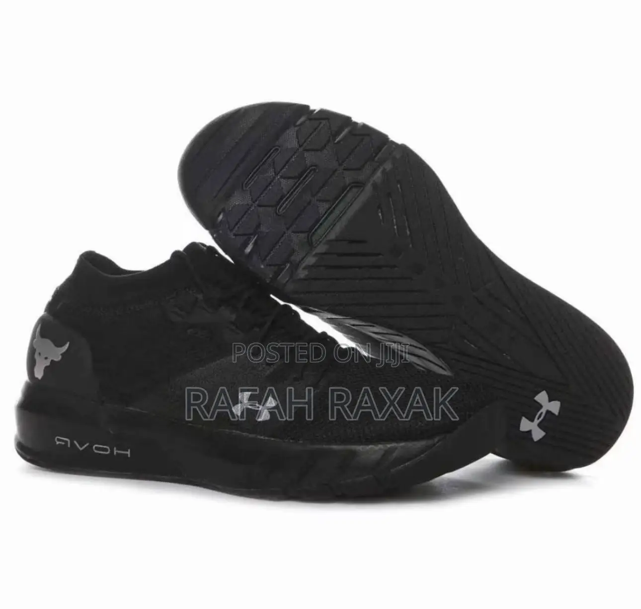 Men’S Black Under Armour Hovr Project Rock 2 Running Sneaker