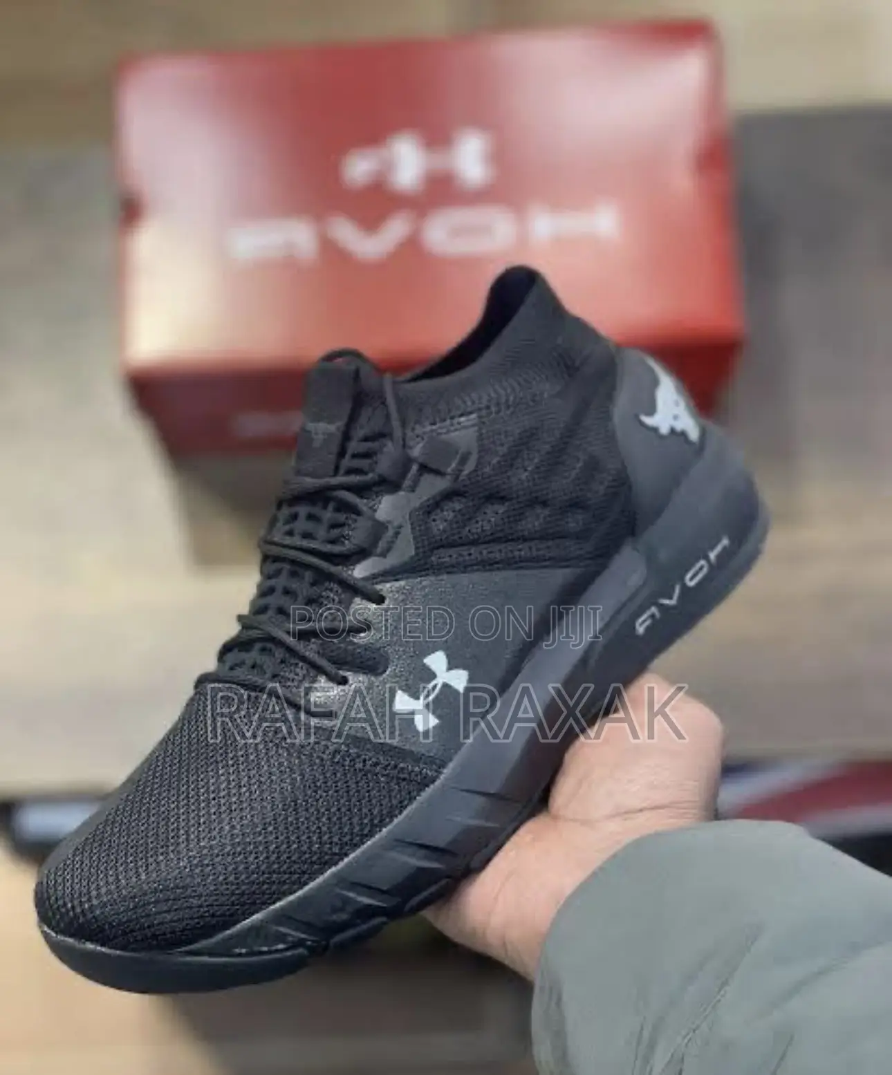 Men’S Black Under Armour Hovr Project Rock 2 Trainer Sneaker