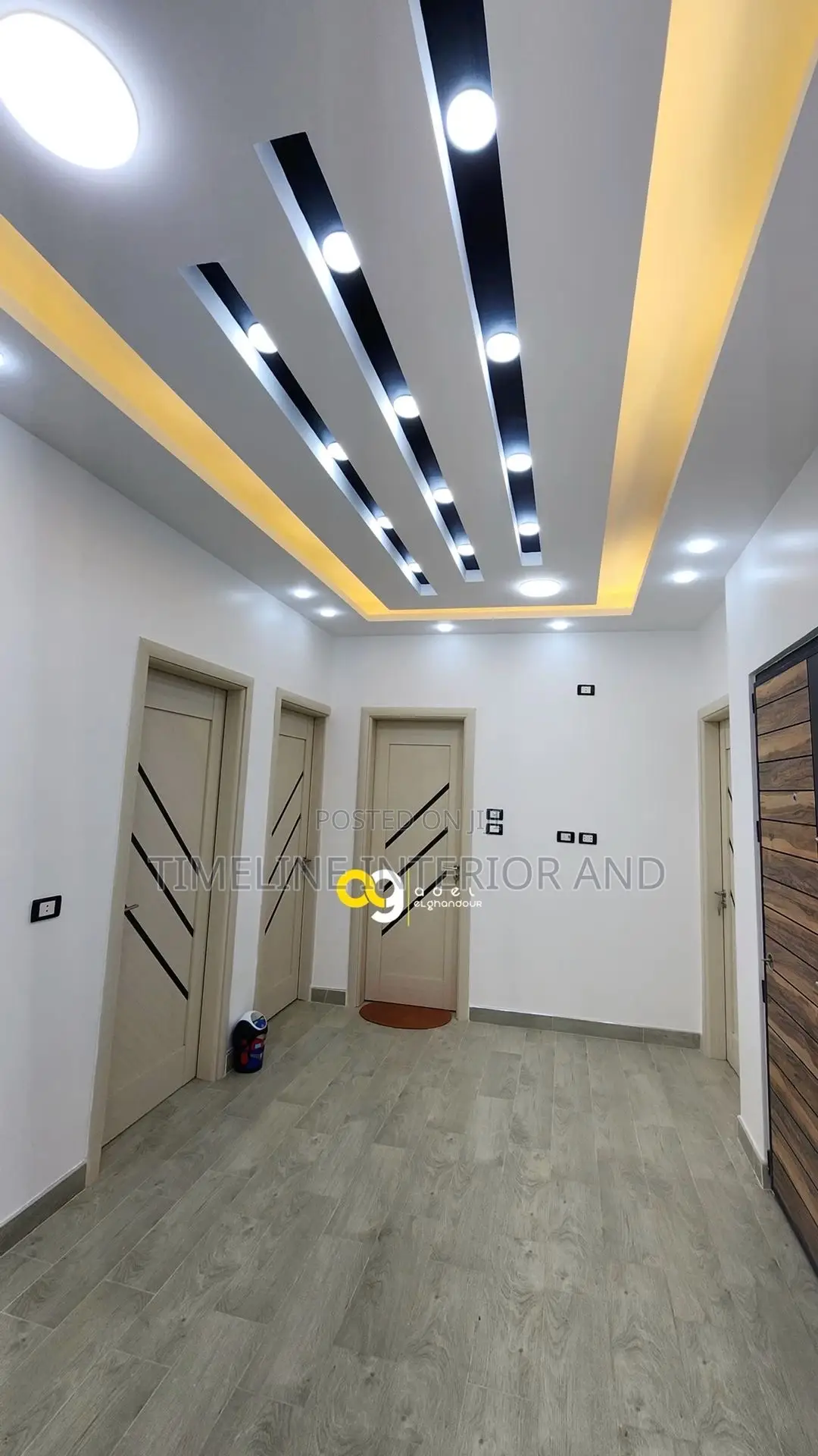 Gypsum Ceiling With Hidden Lighting