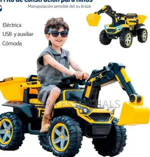 Kids' Electric Ride-on Excavator or Construction Vehicle
