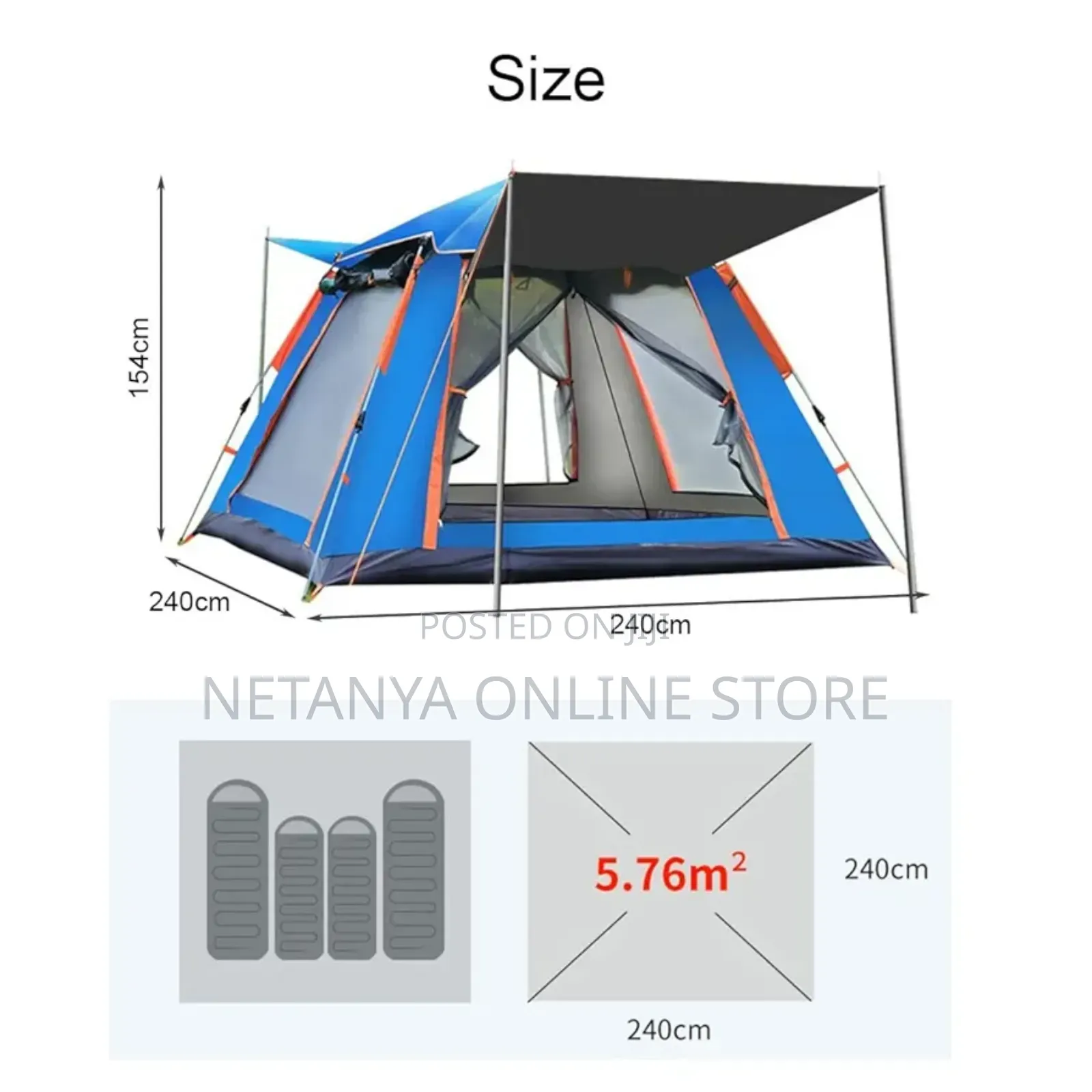 6 People Pop Up Camping Tent