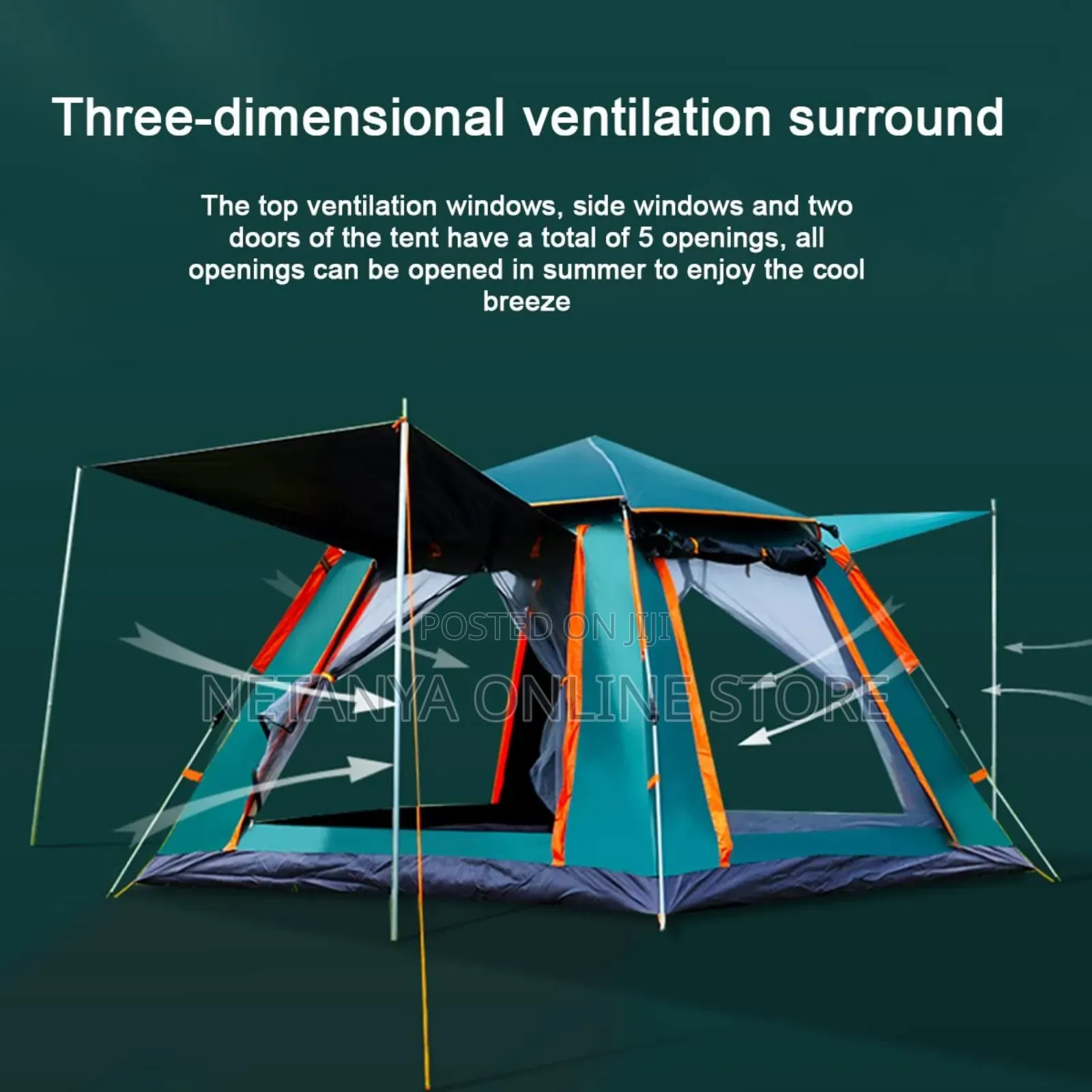 6 People Pop Up Camping Tent