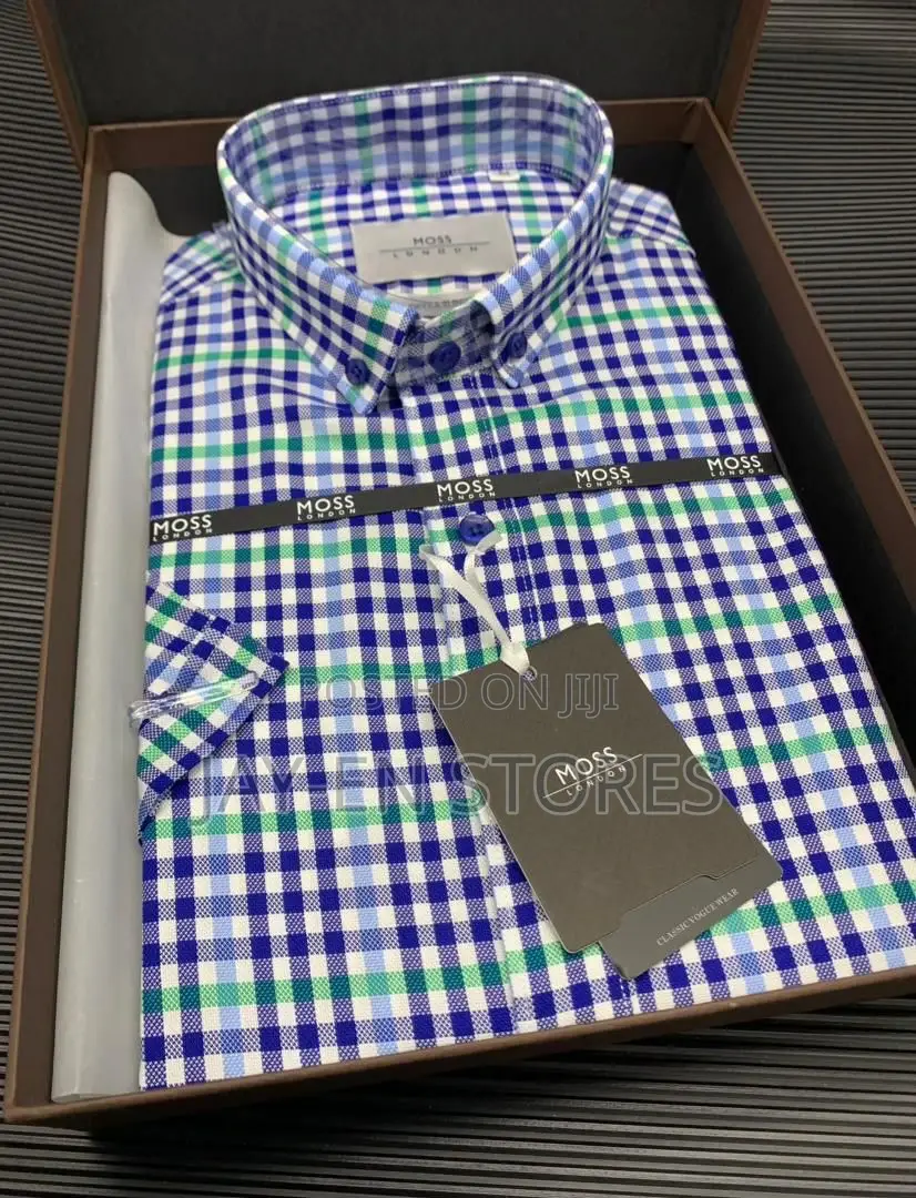 Moss London Blue Checked Shirt