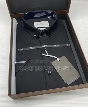 Moss London Black Shirt Both in Short and Long Sleeves