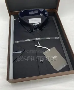 Moss London Black Shirt Both in Short and Long Sleeves