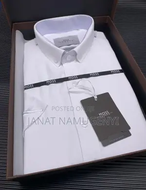 Plain White Shirt Both in Short and Long Sleeves