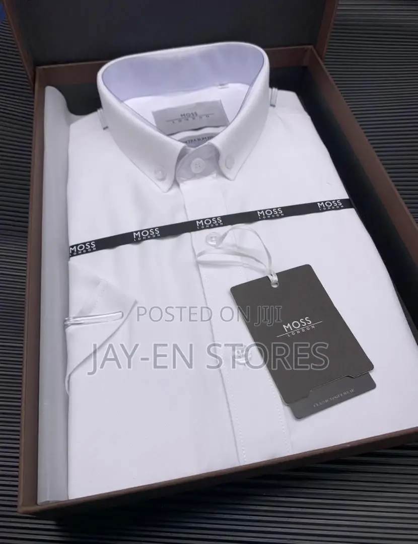 Plain White Shirt Both in Short and Long Sleeves