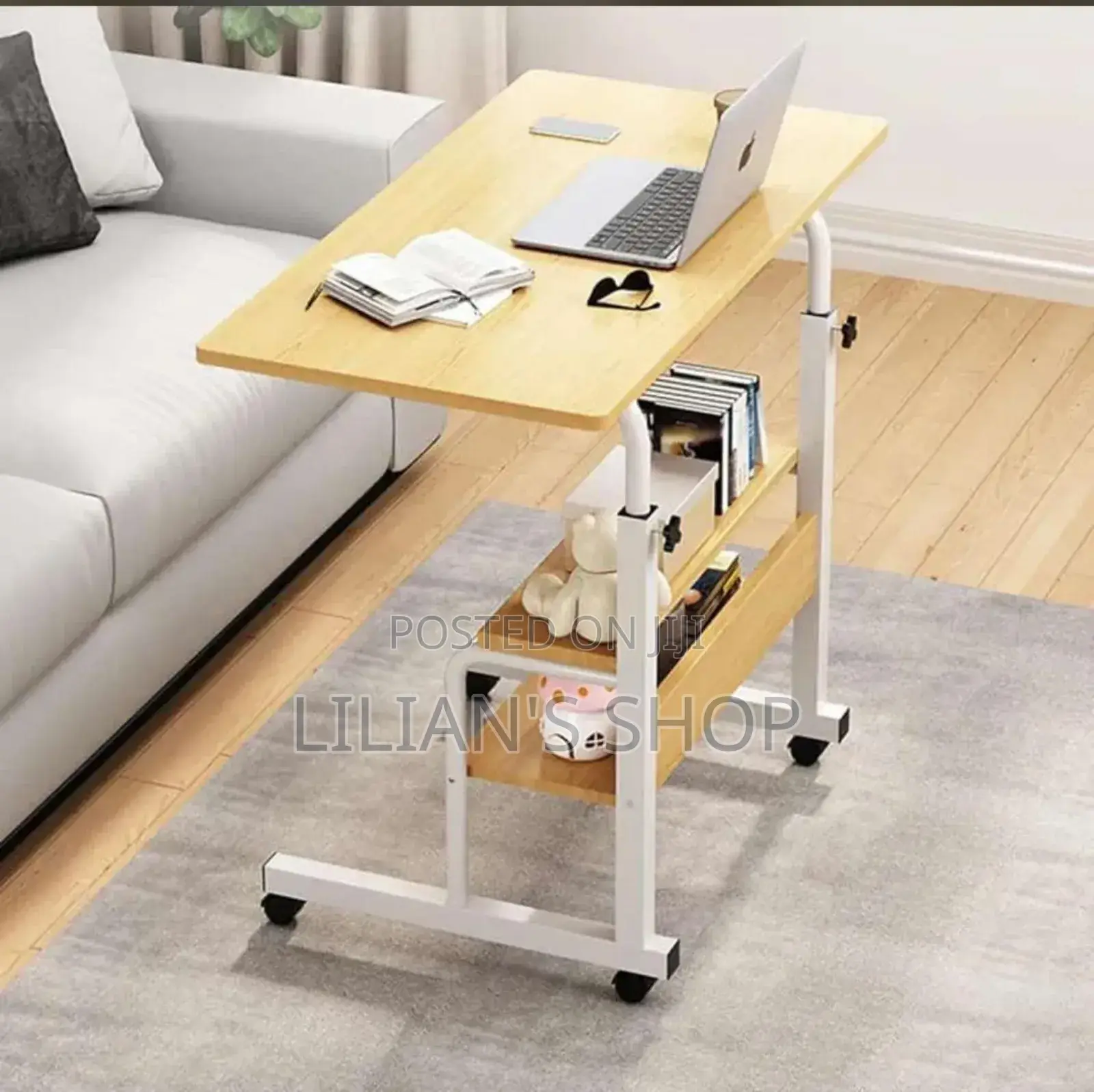 Adjustable and Portable Laptop or Bedside Table New