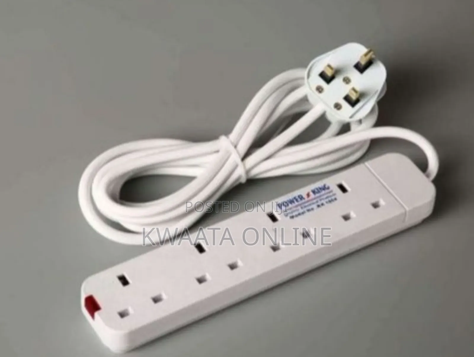 Power King 4 Way Power Extension With 3m Long Cable
