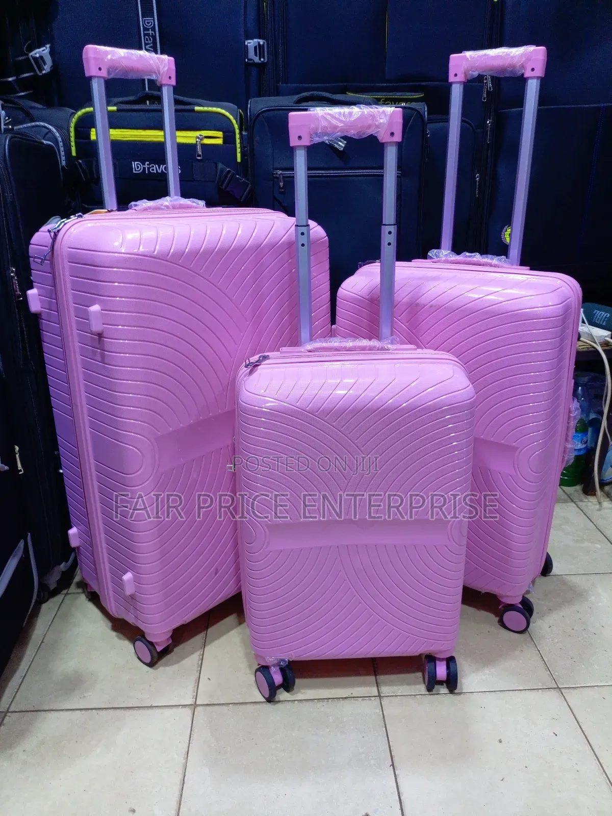Original Coeur Plastic Suitcases With Full Set